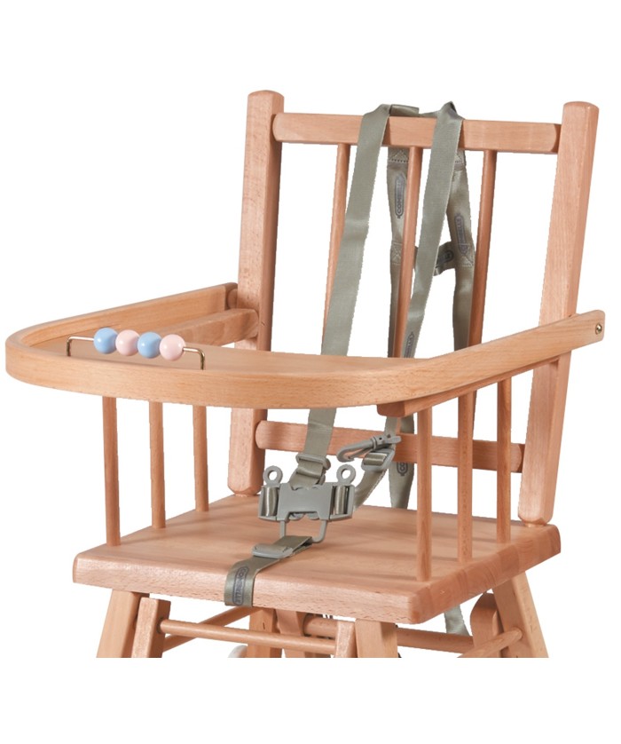5 Le point le harnais de sécurité réglable en hauteur de siège pivotante  Chaise haute pour bébé en bois - Chine Chaise bébé, chaise haute pour bébé