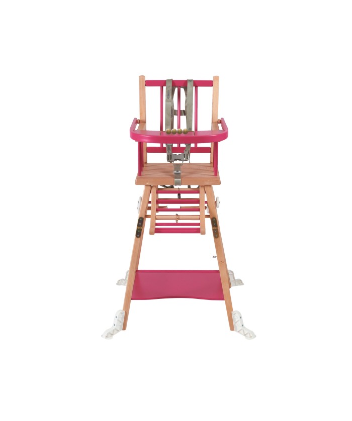 Petite chaise basse enfant Louise Hybride vieux rose - Made in Bébé